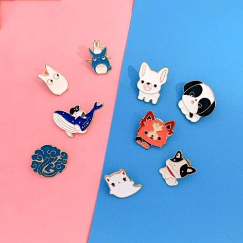2021 New Trendy Summer Cute Cartoon Brooch For Women Girls Anti-empty Pin Badge Clothes Jewelry Accessories
