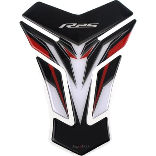 New 3D Motorcycle Tank Pad Protector Decal Stickers Case for Yamaha R25 YZF-R25 VS Tank With logo R25