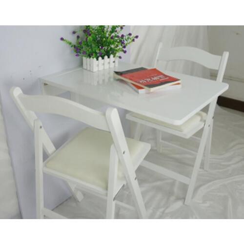 70*45CM Rectangular Laptop Table Wall Mount Dining Table Solid Wood Folding Table Wall Hanging Coffee Table