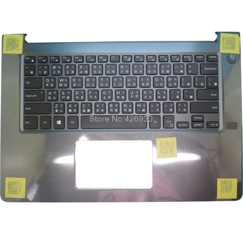 Laptop Palmrest TW backlit keyboard For DELL For Vostro 14 5468 V5468 0PTGCR PTGCR with Traditional Chinese without finger hole