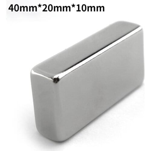 Industrial ultra 40 × 20 × 10mm NdFeB rectangular magnet
