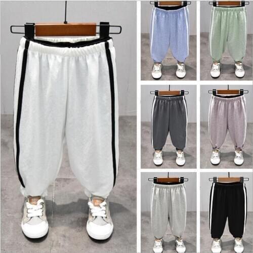 Kids Girls Boys Mosquito-proof Pants Summer Lantern Pants 7 colors Harlan Trousers Size 12M 2 4 5 6 7Year Children Sports Pant