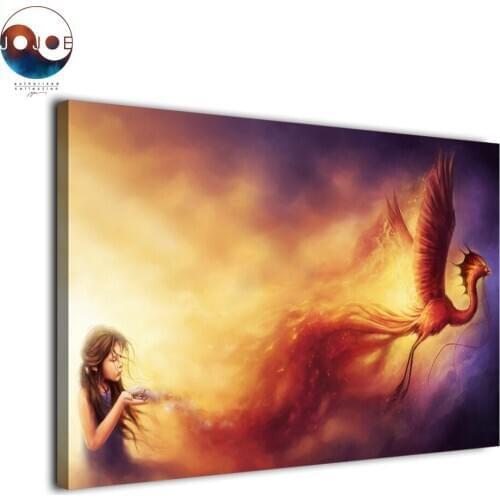 Modern 1 panel printed painting abstract Born from the Ashes by JoJoes Art wall pictures for living room posters and prints art