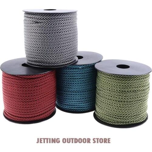 50m x 4mm Reflective Guyline Outdoor Camping Tent Rope Runners Guy Line Cord Wire