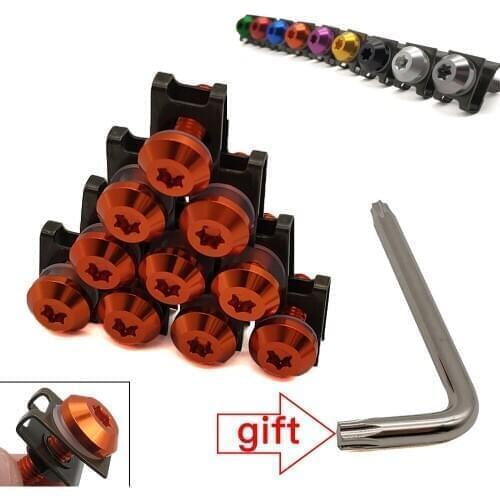 For Yamaha XTZ700 TENERE TX125 Adventure FZ600 FZR400 Universal Motorcycle Fairing Body Bolts Scooter Clips Screw Nuts M6