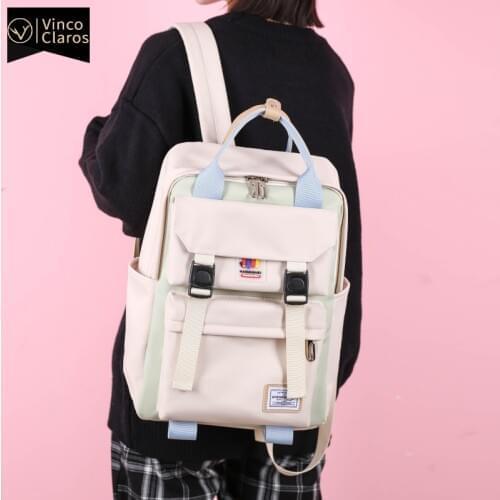 Vinco Claros Women's Backpacks With Flowers