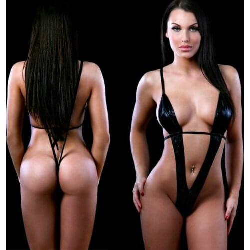 Women Swimwear Micro Bikini Mini V-string Thong Slingshot One Piece Monokini Sexy Slim Sleeveless Sex Clothes Exotic Bodysuit