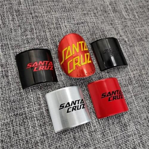 Bike Head Badge Aluminum Decals Stickers For MTB BMX Folding Bicycle Front Frame Cycling Accessories emblem santa cruz