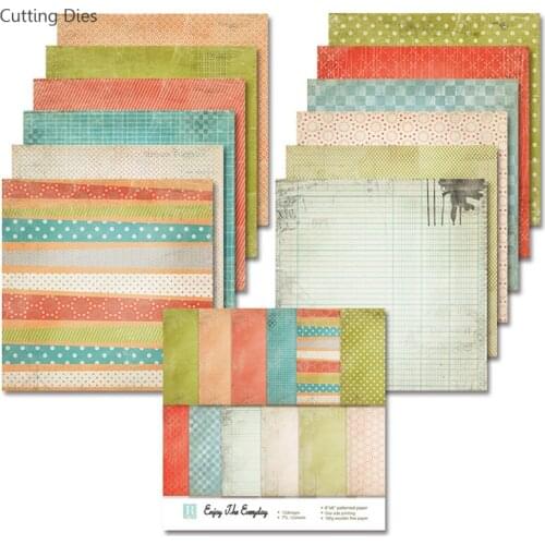 12Sheets Flower Design Scrapbooking Paper Pack For Card Making Handmade Background Decorative Diy Paper Crafts