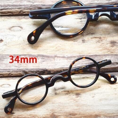 Acetate Transparent Small Round Glasses Men Women Vintage Optical Glasses Frame Prescription Eyeglasses Frames Eyewear Oculos