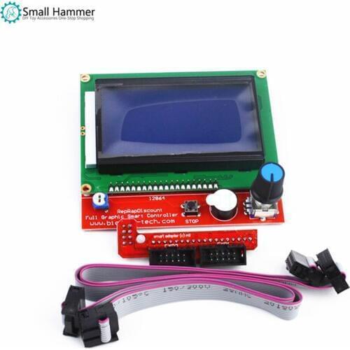 3D printer accessories 1.4 LCD12864 intelligent controller LCD control panel