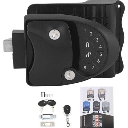 Automobiles araba aksesuar RV Keyless Entry Door Lock Handle Keypad Fob with 20M Remote Control for Caravan Camper door