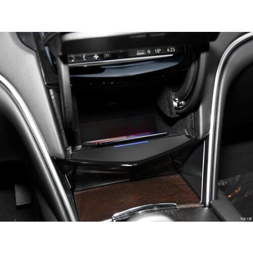 Qi Car Wireless Charger For iPhone Xs Max Xr X Samsung S10 S9 for Cadillac XTS/AT Intelligent Infrared Fast Car Phone Holder