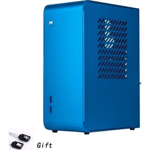 All aluminum HTPC ITX small chassis game computer case support Graphics card pc gamer itx case Flex