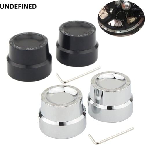 Black Aluminum Rough Craft Carving Front Axle Nut Covers Caps for Harley Sportster XL883 XL1200 Dyna Touring V-Rod VRSC Softail