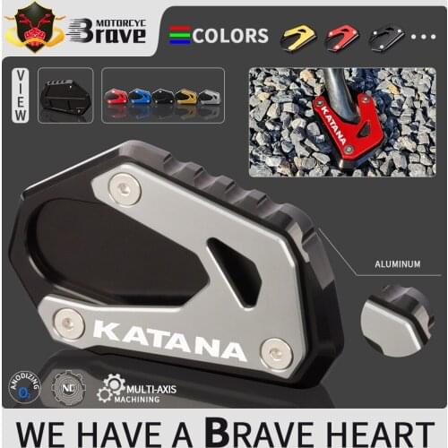 For SUZUKI GSX-S GSXS 1000S KATANA 2019 2020 2021 Motorcycle Kickstand Foot Side Stand Extension Pad Support Plate GSXS1000
