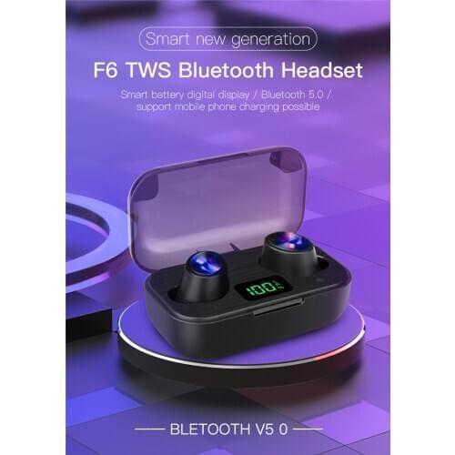 Wireless Bluetooth Earphone with Microphone Sports Waterproof Wireless Headphones Headsets Touch Control Music Earbuds For Phone
