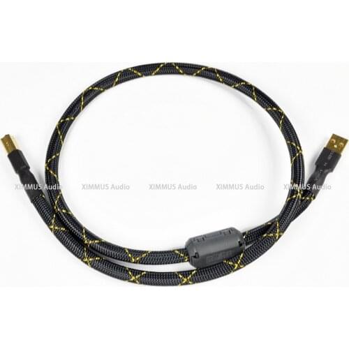 HiFi USB Cable SQ88 G5 6N Slive Plated USB Audio Data Cable PC DAC USB Type A To B Cable