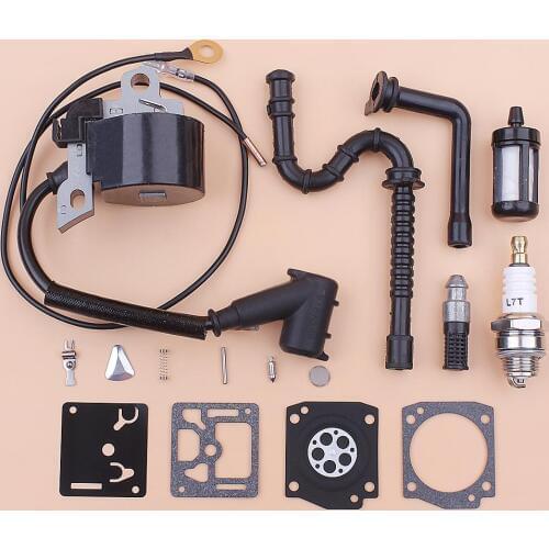 Ignition Coil For Stihl MS360 036 MS340 034 MS 360 340 Fuel Oil Filter Line Carburetor Repair Kit Chainsaw