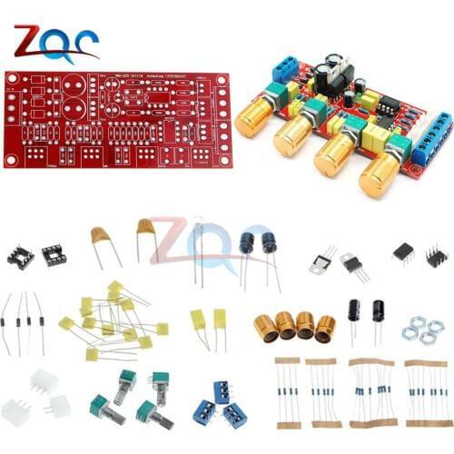 NE5532 Pre-amplifier Preamp Tone Board Kits DIY Treble Alto Bass Volume Control