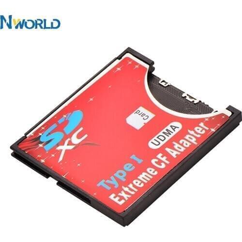 Hot Sell SD CF Card Adapter Wireless Wifi SD MMC SDHC SDXC Slot To CF Type I Compact Flash Memory CF Card Adapter For SLR Camera