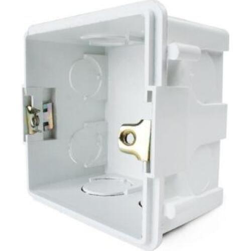 Livolo EU Standard Dark Box, White Plastic Materials, 83mm*83mm Internal Mount Box for 86mm*86mm Touch Switch