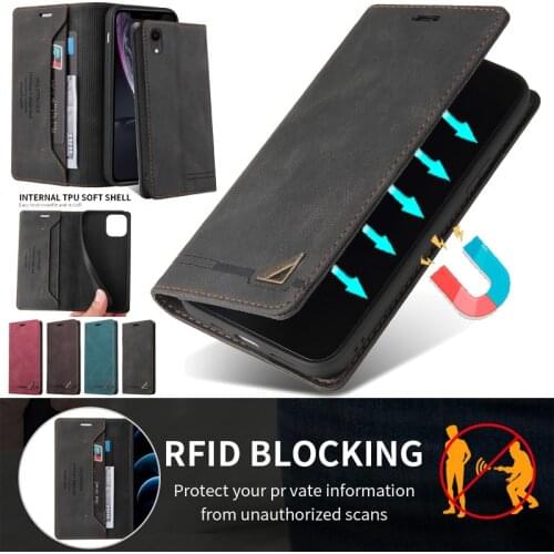 Flip Leather Purse Case For iPhone XR X XS 12 11 Pro Max SE 2020 Magnetic Wallet Card Cover For iPhone 8 7 6 6S Plus Coque Etui