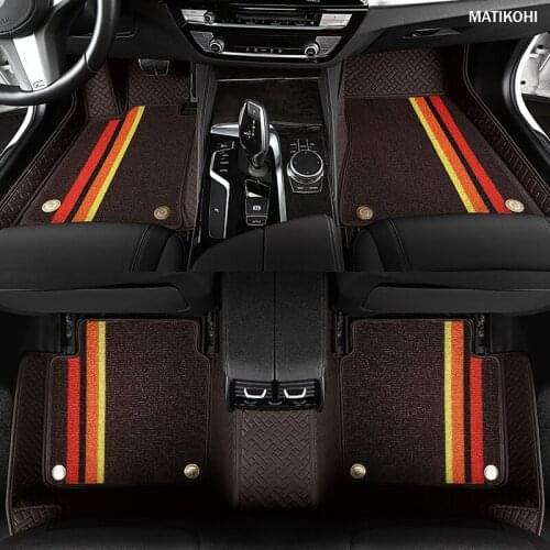 MATIKOHI Custom Car Floor Mats for BAIC MOTOR all models BJ40 BJ80 BJ20 D20 D70 D50 D60 X25 X55 X65 CC 35 BW007 foot mats