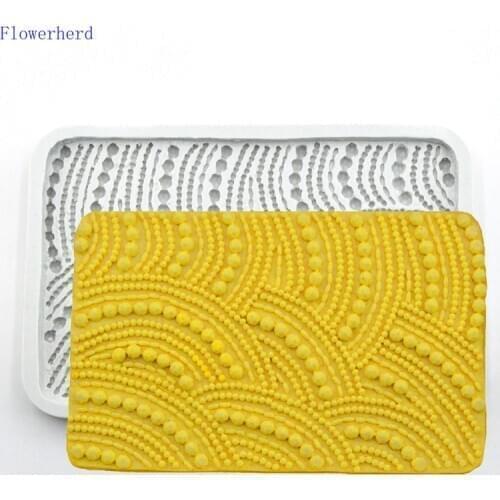 New Simulation with Pearl Diamond Chocolate Silicone Mold Fondant Cake Mold Cake Side Mold Baking Tool Cake Decorating Tools