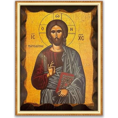 Region Orthodox Icon DIY 11CT Embroidery Cross Stitch Kits Craft Needlework Set Printed Canvas Cotton Thread Home Decoration Hot