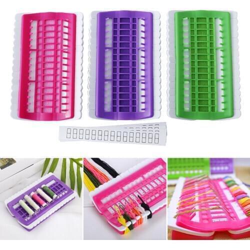 Portable Cross Stitch Line Embroidery Floss Organizer Tool Dedicated 30 Needles Pins Wire Holder Tools Punto De Cruz