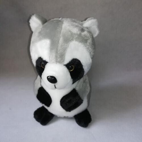About 25cm gray raccon plush toy cute raccoon soft doll Xmas gift h2145
