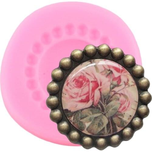 Picture Frame Cupcake Topper Fondant Mold Cake Decorating Tools Party Cake Border Silicone Mould Candy Resin Clay Chocolate Mold