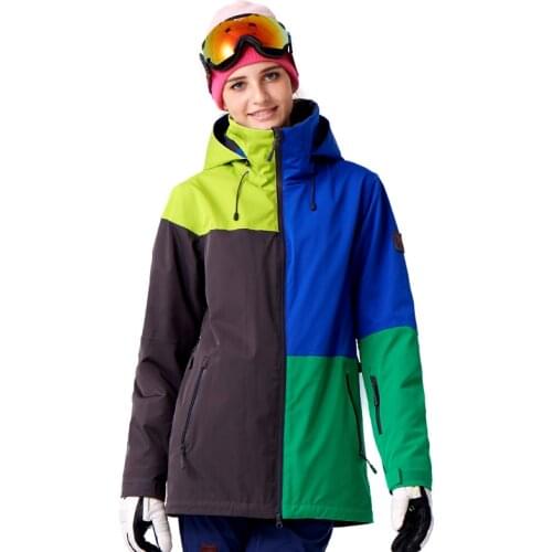 RUNNING RIVER Brand Hooded Women Ski Jacket High Quality Professional Sports Clothing Woman Outdoor color-block Jackets N7420N