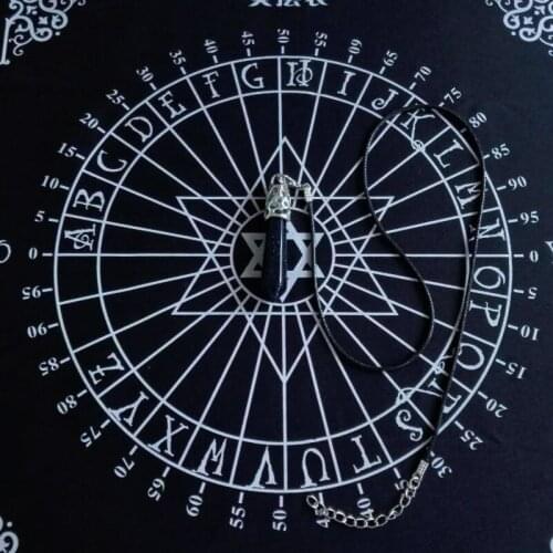 Tarot Tablecloth Pendulum Magic Pentacle Runes Tarot Altar Table Cloth 30x30cm