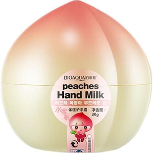 BIOAQUA Milk Peaches Moisturizing Hydrating Hand Cream for Winter Hand Care Nourishing Skin
