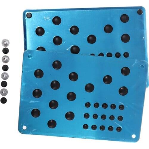 Vloermat Voet Hak Scuff Plaat Antislip Tapijt Patch Auto Legering Plaat Anti-Slip Pad Universele zilver Interieur Accessoires