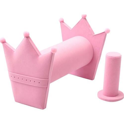 Jewelry Hair Hoop Crown Display Frame Pluggable Earrings Stud Jewelry Watches Storage Shelf Rack Home Storage Organization Rack