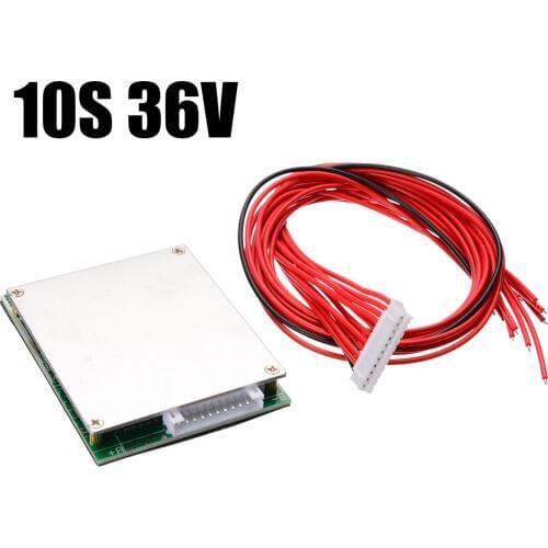 BMS10S 36V 35A Lithium Li-ion Battery Protection Board BMS PCB with Balancer Board Power Bank Charger for Ebike Electric Bicycle