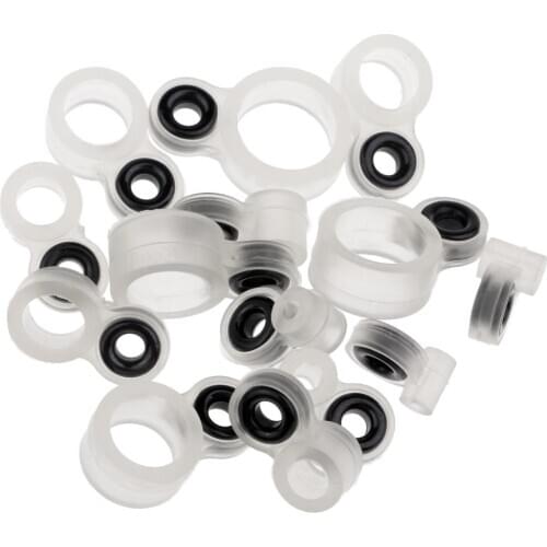 14pcs, Silicone and Ceramic Fishing Rod Guides Repair Kit Rod Tip Eye Rings