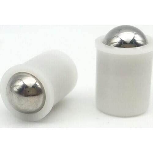 2pcs M3-M12 polyacetal steps bead positioning screw nylon light body press-in ball head spring plunger bolt 4mm-16mm long