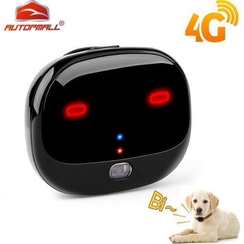 4G Dog GPS Pet Tracker Pet Dog Tracker Waterproof Sports Step Real-time WiFi Tracking Voice Monitor Tracker GPS For Cat Free APP