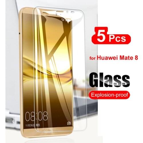 5Pcs Screen Protector For Huawei Mate 8 Mate8 HD Protective Film Ultra Thin For Huawei Ascend Mate 8 Tempered Glass 9H