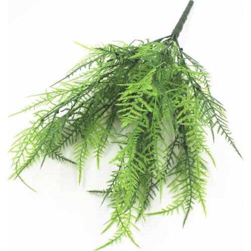 50CM Artificial Plant Persian Grass Plastic Leaves Grass artificial Grass in Pot Home Decoration Fake Wreath