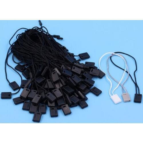 500pcs Strings for hang tag rope cord rope 18cm garment hang tag string seal cords tag seal black/white/grey Seal-001