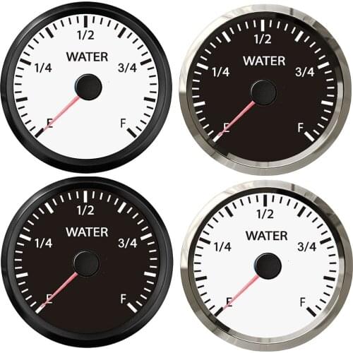 52mm WiFi Water Level Gauge Car Meter Electrical Compatible with All Types and Ranges Ohm Sensor 9-32V White/Yellow Backlight