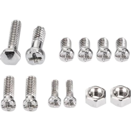 600Pcs 12 Kinds Of Nuts Stainless Steel Screws Electronics Assortment Kit M1 M1.2 M1.4 M1.6 for Sunglasses Watch Repair Screw