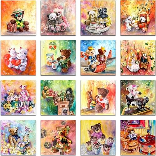 Full Square Round Drill 5D DIY Diamond Painting Cartoon bear 3D Embroidery Cross Stitch 5D Home Decor Gift