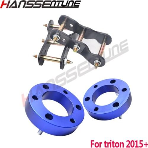 Car Accessories Front Coil Spacer Struts Lift 2" Or 2.5" And Rear Greasable Shackles Lift Up Car 2" Kits For Triton L200 2015