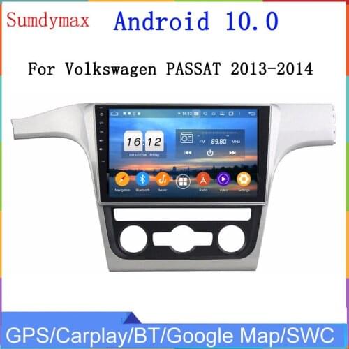 10.1" HD touch screen android 10 car dvd player for Volkswagen passat B5 2013 2014 with 8 core 4+64gb gps navigation audio